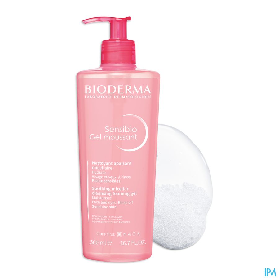 Bioderma Sensibio Gel Moussant Fl Pompe 500ml