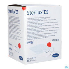 Hartmann Sterilux Es 7,5x7,5cm 8pl. St.40x3 P/s