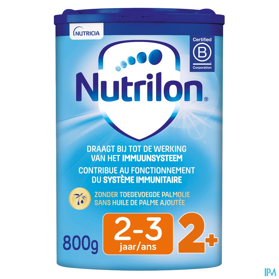 Nutrilon 2+ | Lait De Croissance Enfant dès 2 ans  | Lait en Poudre pour Biberon | Boite 800g