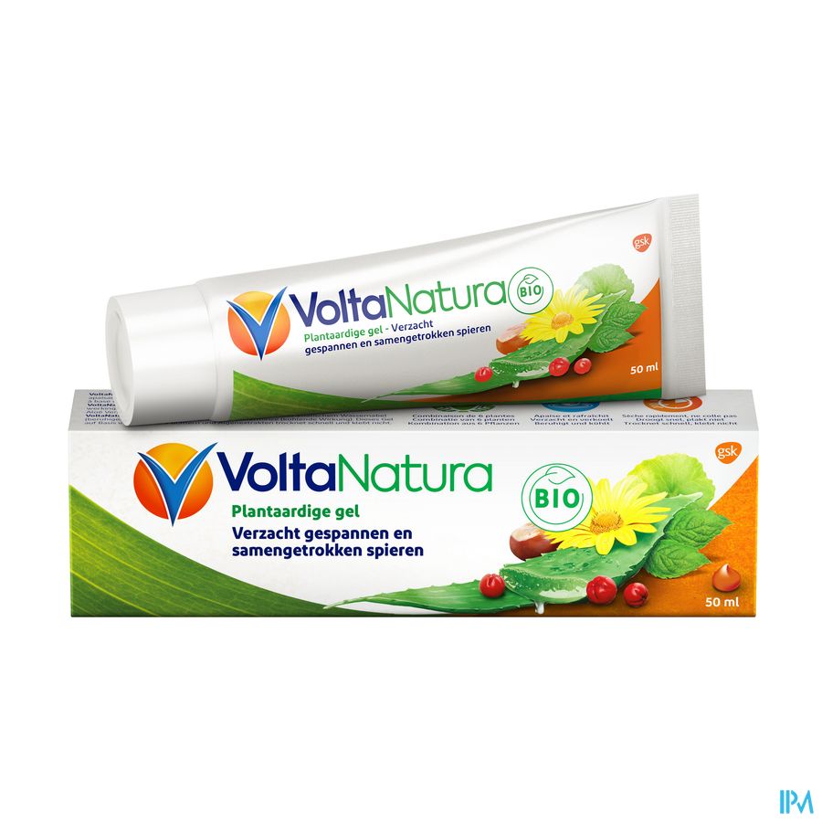 VoltaNatura Gel, à base de plantes BIO (Aloe Vera & Arnica), apaise les tensions musculaires, 50 ml