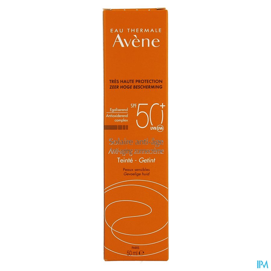 Eau Thermale Avène - Solaire anti-âge teinté SPF50+ Soins solaires ORANGE