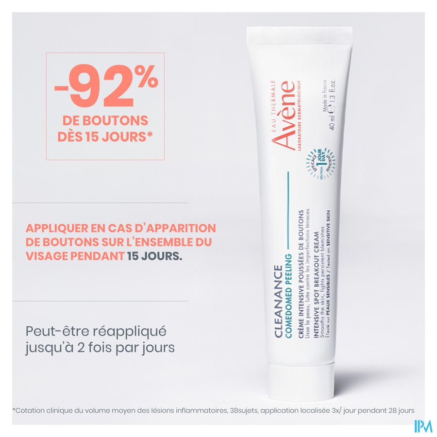 Avène Cleanance Comedomed Peeling crème intensive poussées de boutons 40ml