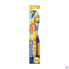 ELGYDIUM Junior Emoji 7 à 12 ans – Brosse à dents enfant