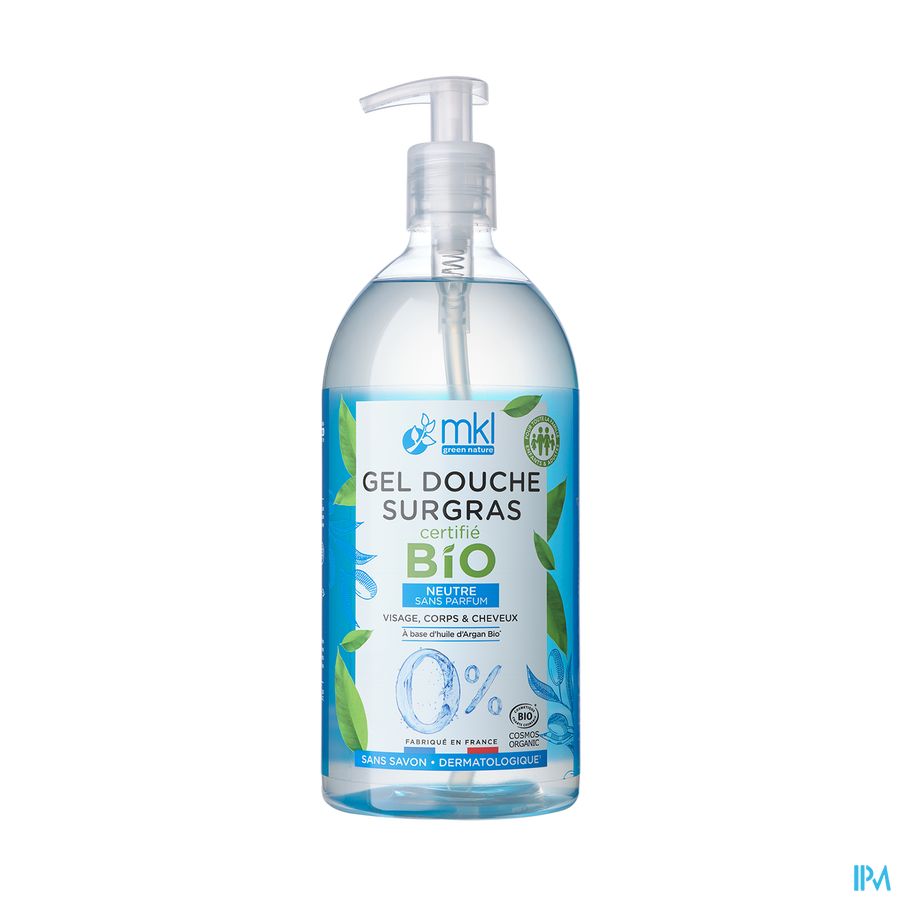Mkl Gel Douche Bio Neutre Fl Pompe 1l