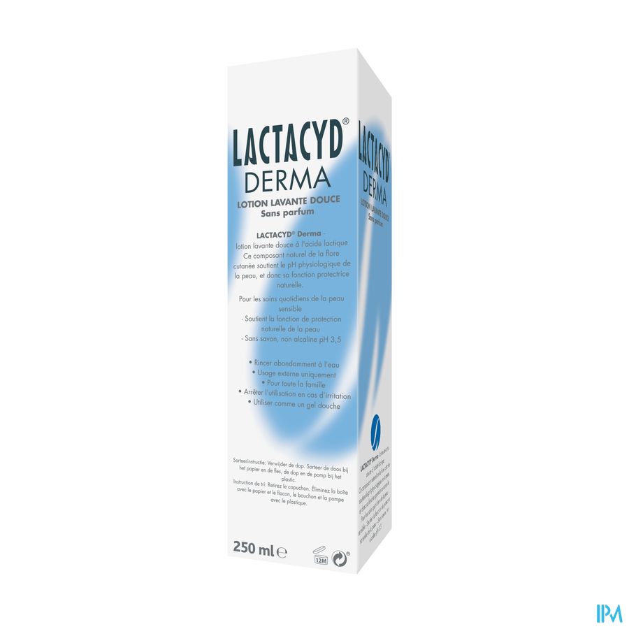 Lactacyd® Derma – Émulsion Lavante – Visage & Corps – Usage Quotidien – 250 ml