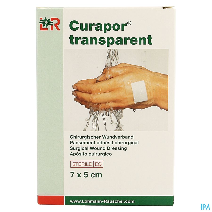 Curapor Transparent Steril 7cmx 5cm 5 13099