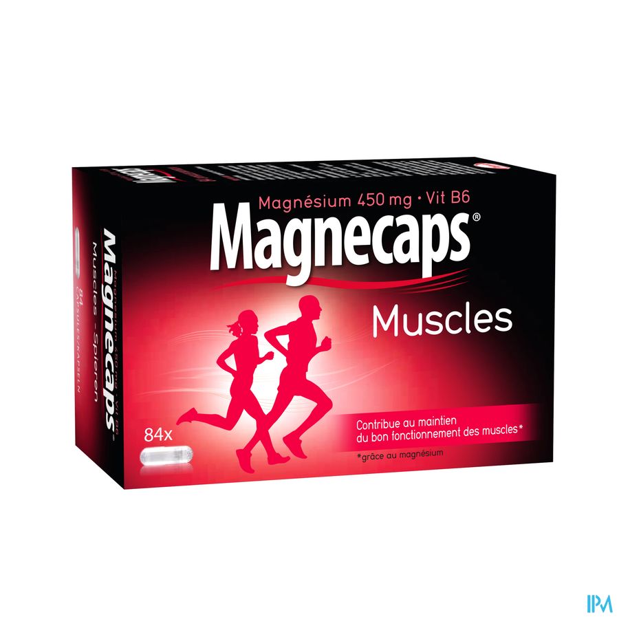 Magnecaps Muscles Magnésium 450mg & Vit B6 84 capsules