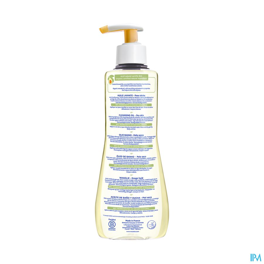 Mustela huile lavante - peau sèche 500 ml