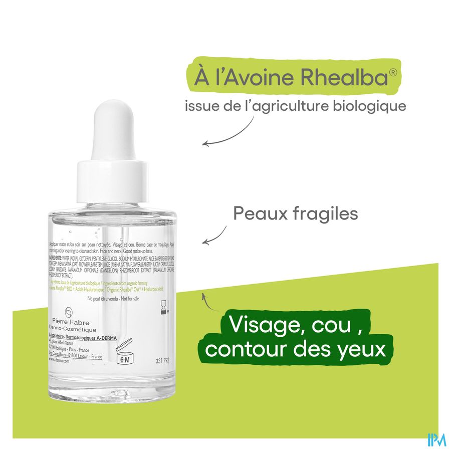 A-DERMA BIOLOGY HYALU Sérum 3-en-1  à l'Acide Hyaluronique