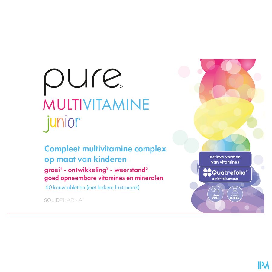 Pure Multivitamine Junior Comp A Croquer 60