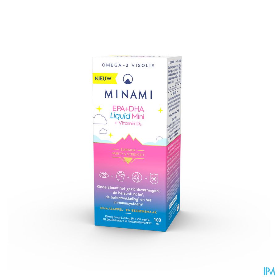 Minami Epa+dha Liquid Mini + Vit D3 Fl 100ml