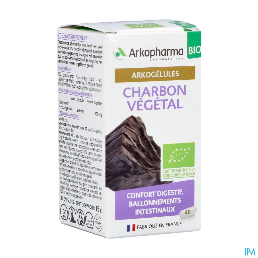 Arkogelules Charbon Vegetal Bio Caps 45