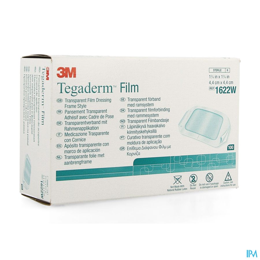 Tegaderm 3m Transp 4x 4cm 100 1622w