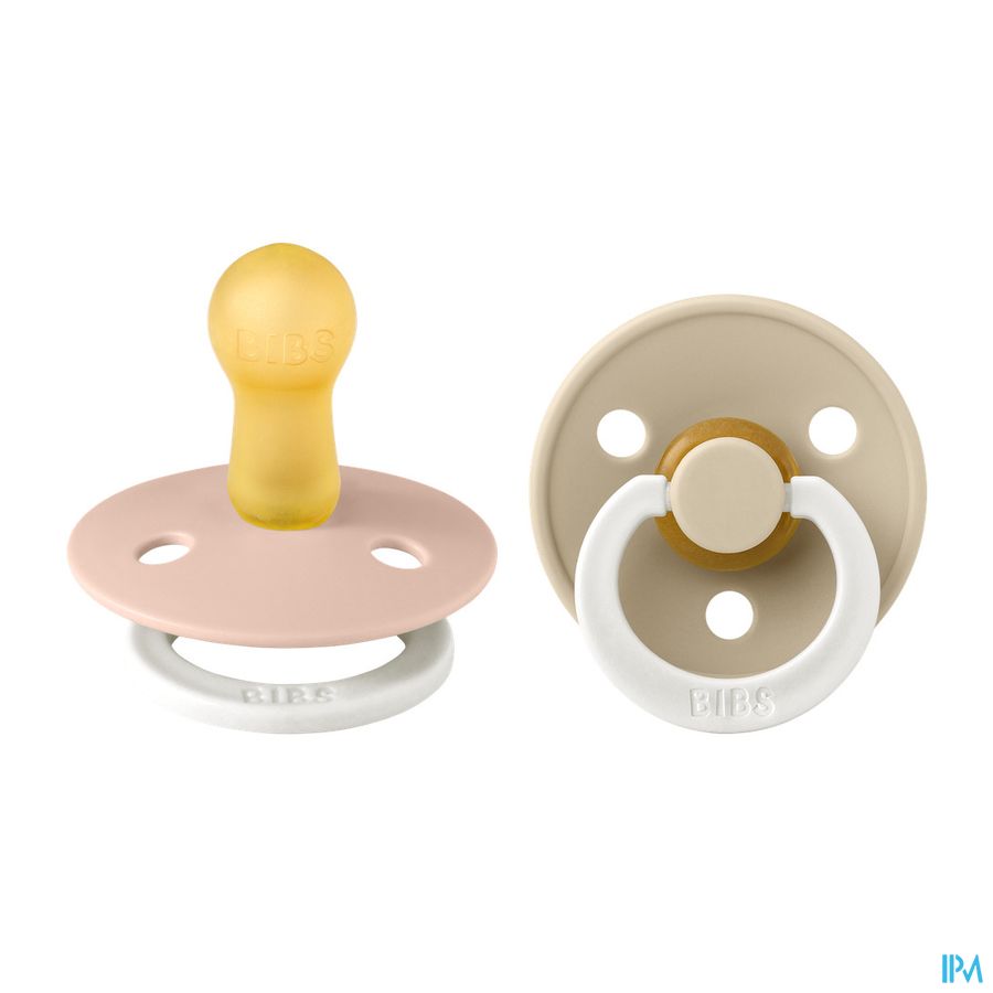 Bibs 3 Sucette Duo Glowindark Vani/blush 2