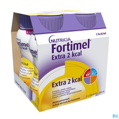 Fortimel Extra 2kcal Goût Abricot Bouteilles 4x200ml