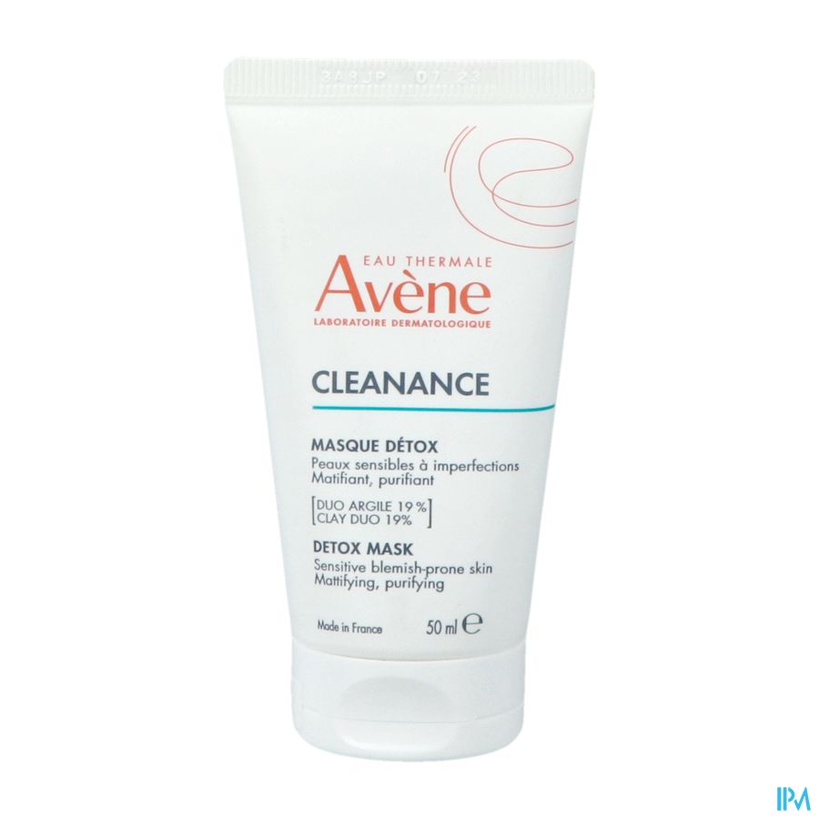 Eau Thermale Avène Masque CLEANANCE détox  - Matifiant, purifiant - Peaux sensibles, à imperfections