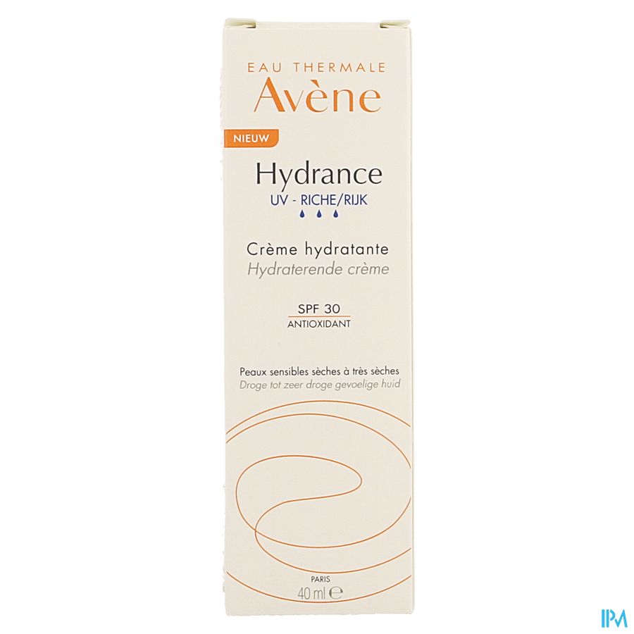 Eau Thermale Avène HYDRANCE UV RICHE Crème hydratante - Peaux sensibles sèches à très sèches