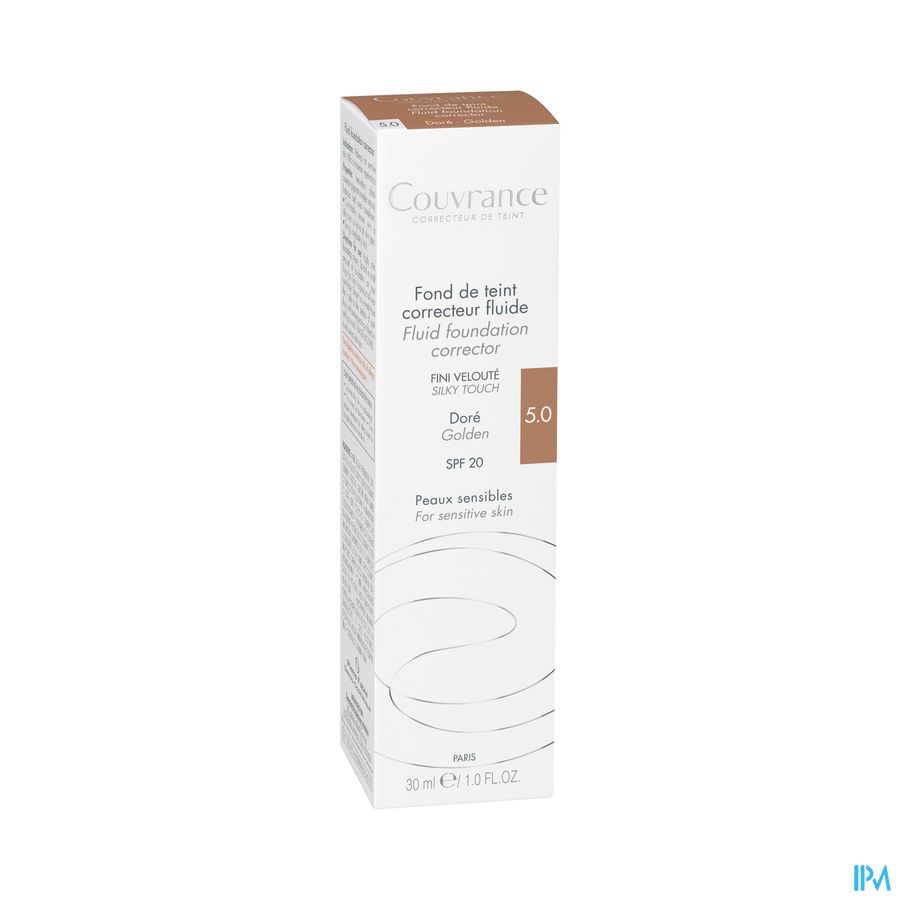 Eau Thermale Avène - Couvrance Fond de teint correcteur fluide Doré