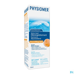 Physiomer® Sinus & Allergy Pocket Spray Nasal 20ml- Nez Bouché, Allergie, Pollen