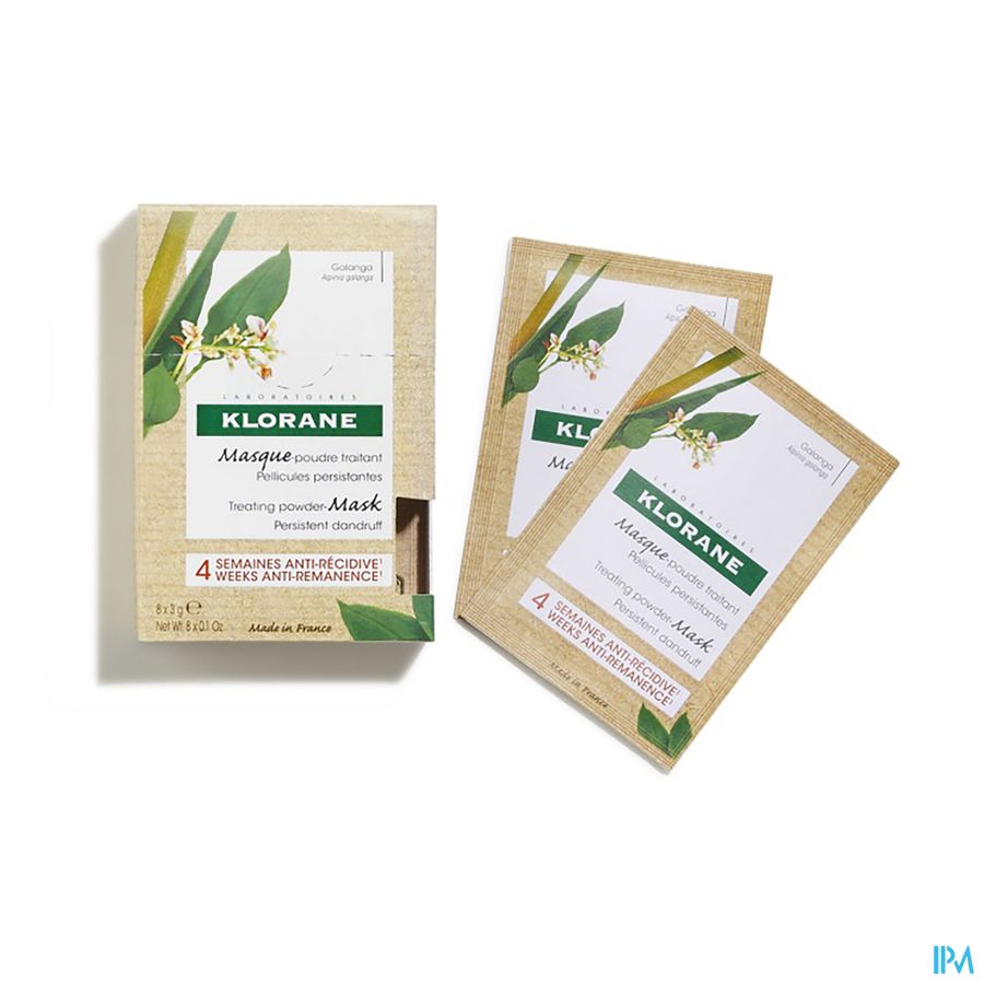 Klorane — Masque-Poudre Traitant Antipelliculaire au Galanga – Pellicules persistantes