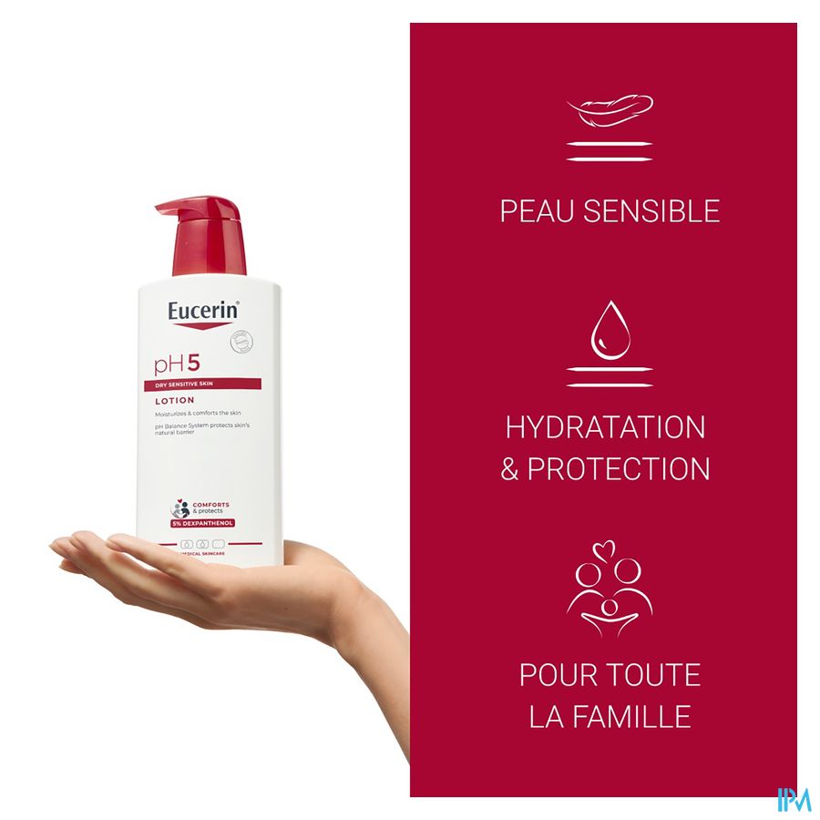 pH5 Lait Corporel Peau Sèche et Sensible avec pompe 400ml
