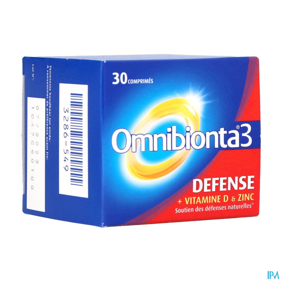 Omnibionta3 Defense Multivitamines Immunité (30 comprimés)