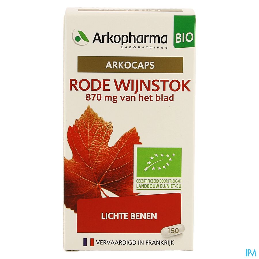 Arkogelules Vigne Rouge Bio Caps 150 Nf