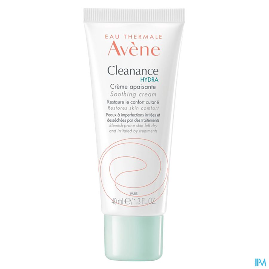 Eau Thermale Avène CLEANANCE HYDRA Crème apaisante - Restaure le confort cutané  - Peaux à imperfections irritées et desséchées par des traitements