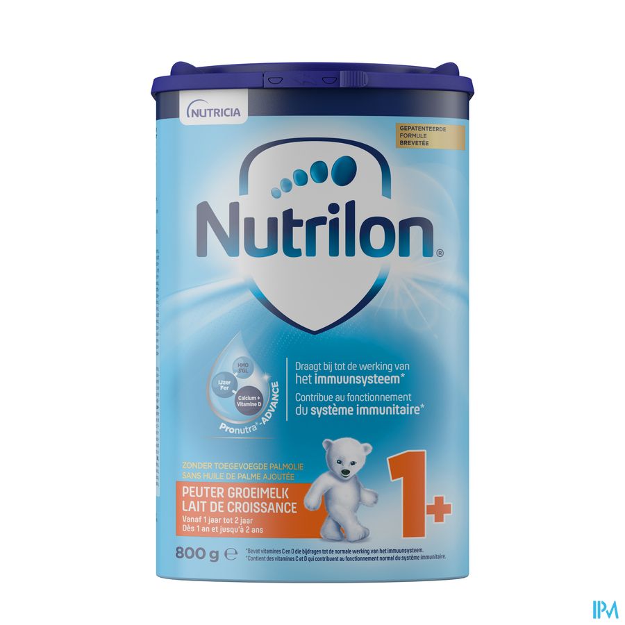 Nutrilon 1+ | Lait De Croissance Enfant dès 1 an  | Lait en Poudre pour Biberon | Boite 800g