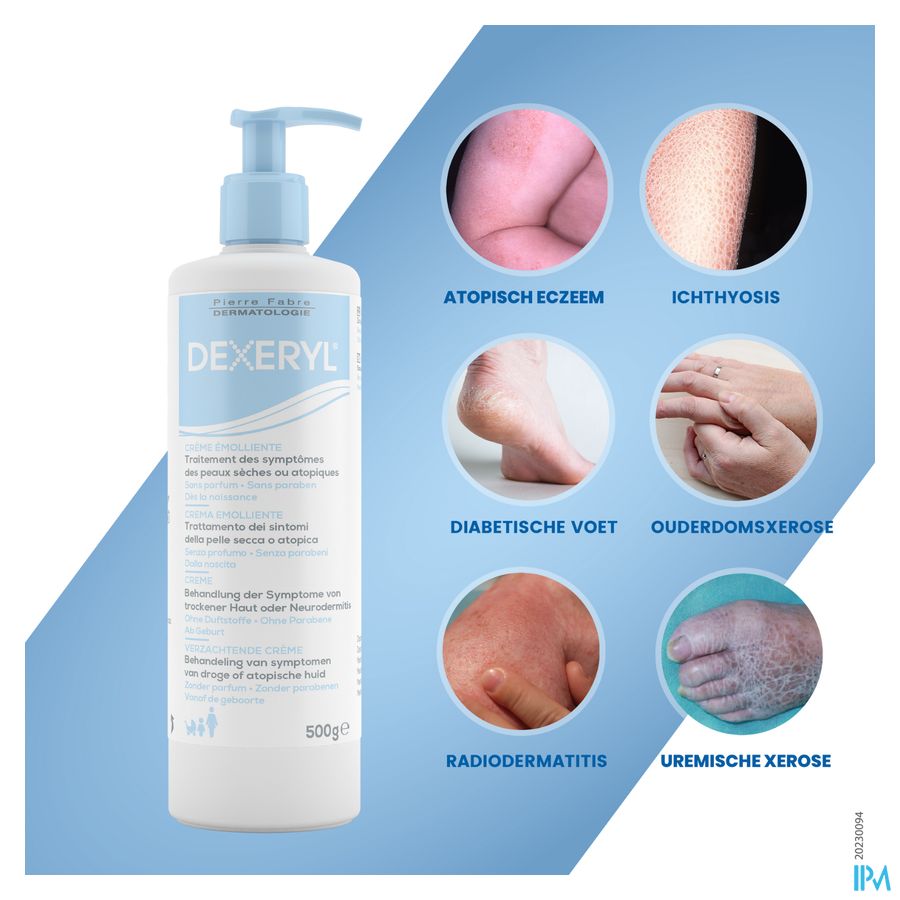 DEXERYL CREME EMOLLIENTE 500 G Peau très sèche à tendance atopique