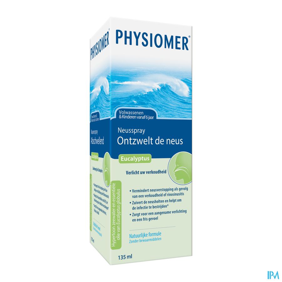 Physiomer® Eucalyptus Spray Nasal135ml Décongestionne Nez Bouché (Rhinosinusite)