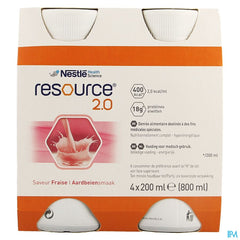 Resource 2.0 Fraise 4x200ml 12100544