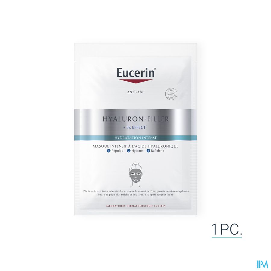 Hyaluron-Filler + 3x Effect Masque Intensif à l'Acide Hyaluronique Hydratation Intense Anti-Rides & Anti-Âge 1pc