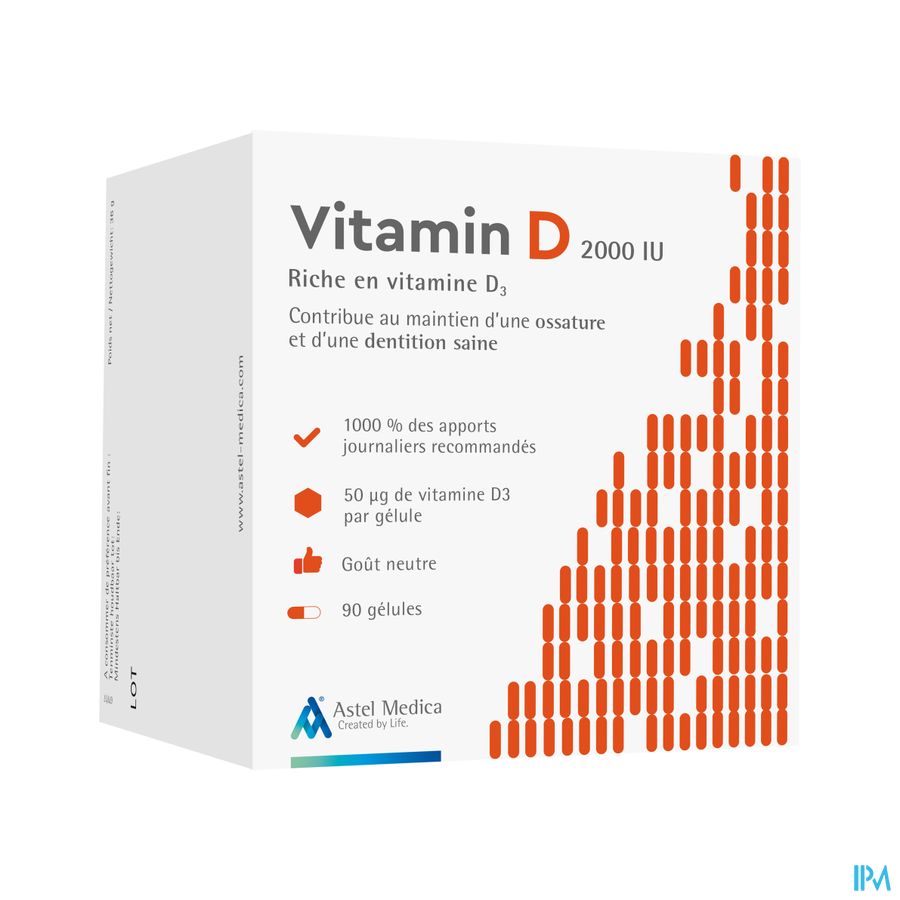 Astel Vitamin D 2000iu Caps 90