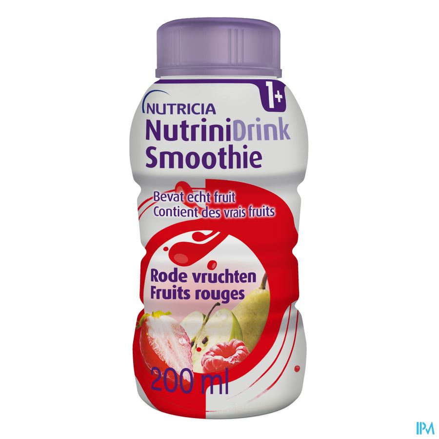 NutriniDrink Smoothie Goût Fruits Rouges Bouteille 200ml