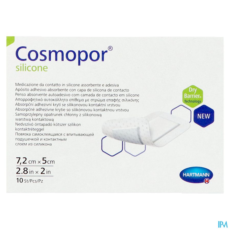 Cosmopor Silicone 7,2x 5cm 10