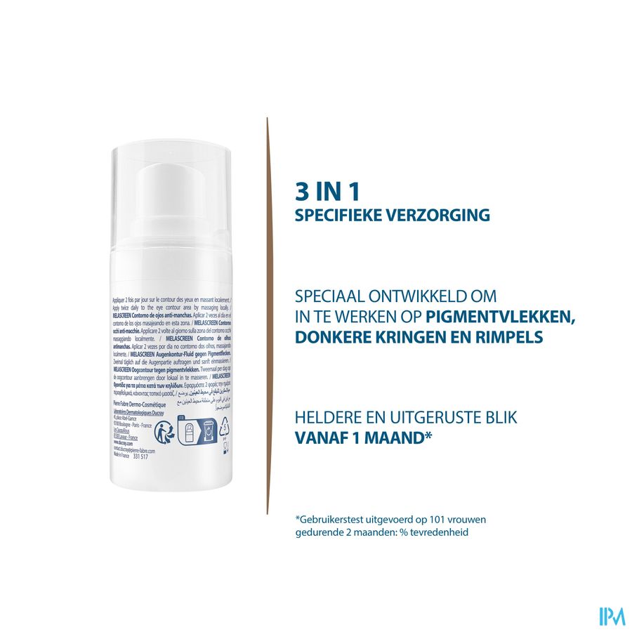 Ducray MELASCREEN Contour des yeux anti-taches anti-rides anti-cernes VITAMINE C