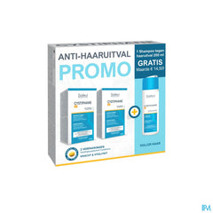 CYSTIPHANE fort cheveux et ongles PROMOPACK (2 X 120 comprimés + 1 shampoing antichute 200 ml GRATUIT)