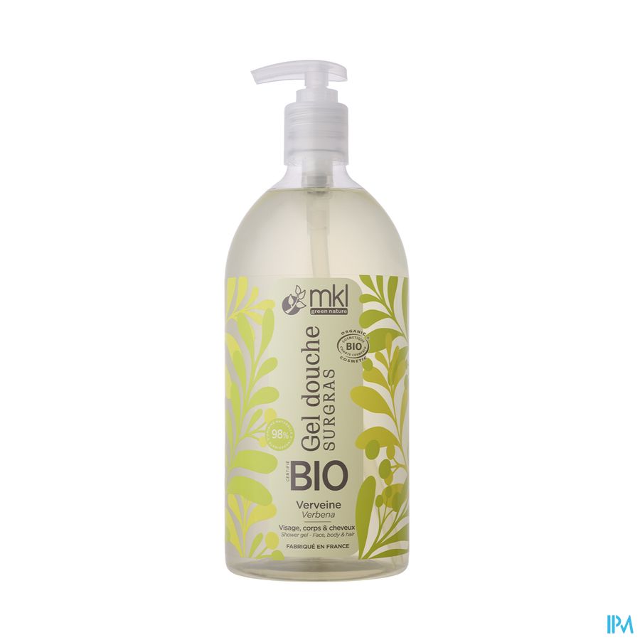 Mkl Gel Douche Bio Verveine Fl Pompe 1l