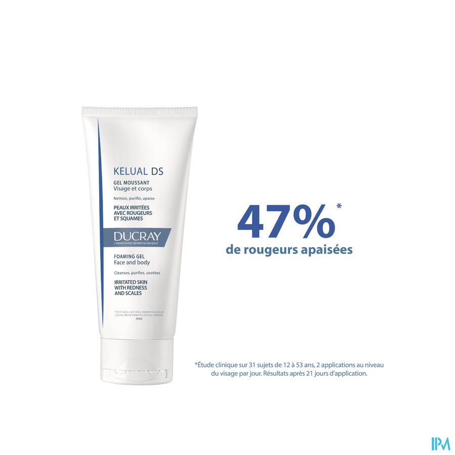 Ducray - Gel Moussant - Gel nettoyant visage - Kelual DS
