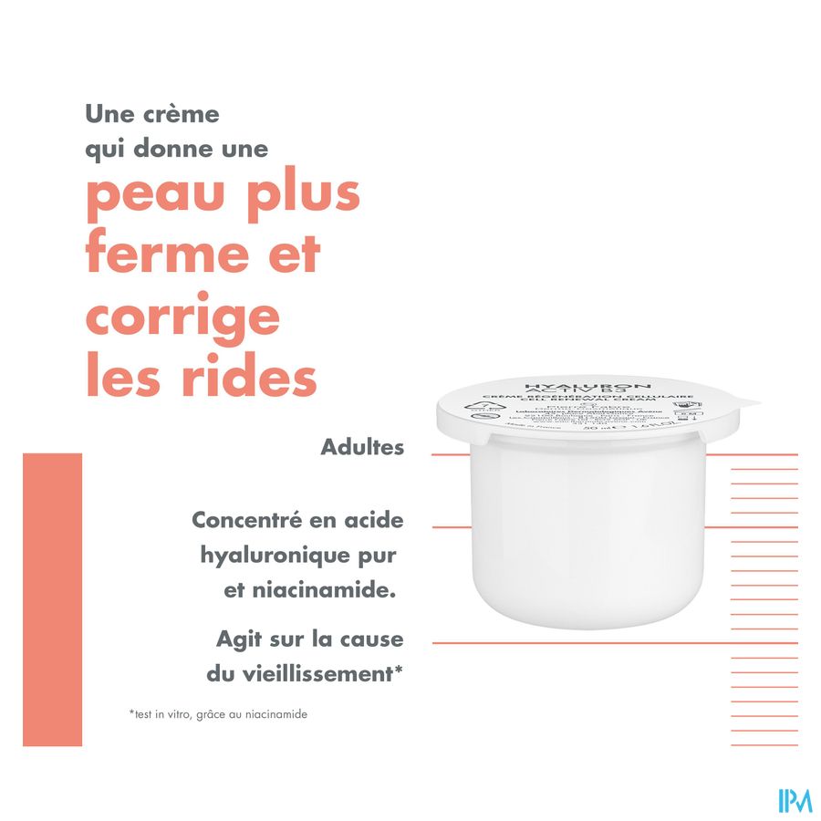 Eau thermale Avène Hyaluron Activ B3 Crème régénération cellulaire Anti-Age acide hyaluronique 50 ml