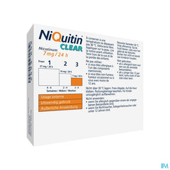 Niquitin® Clear Patch 7 Mg 14 P. – Arrêter De Fumer – 24H Sans Besoin