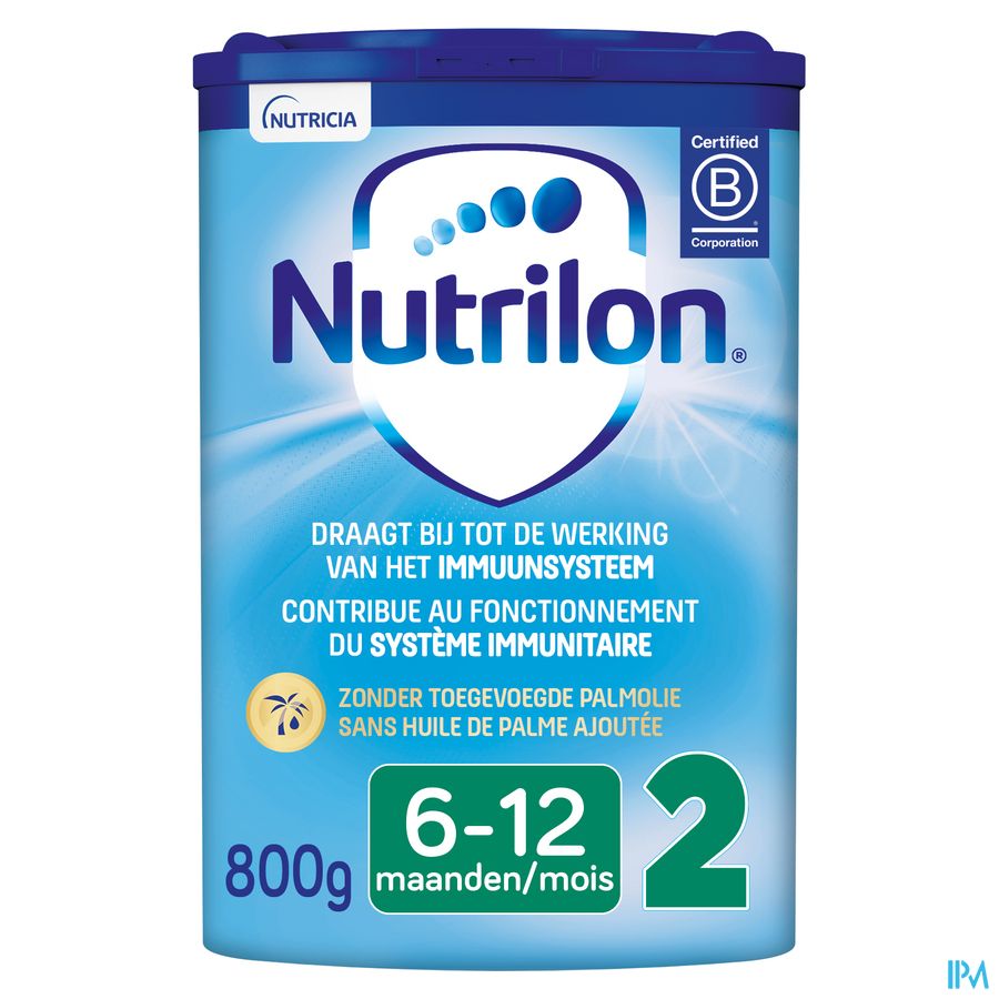 Nutrilon 2 Lait de suite Bébé 6-12 mois lait en poudre boîte 800g