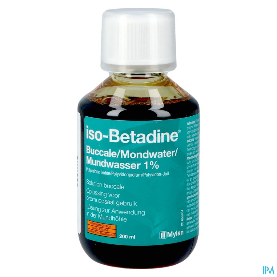 Iso Betadine 1% Nf Sol Bucc 200ml Ready To Use