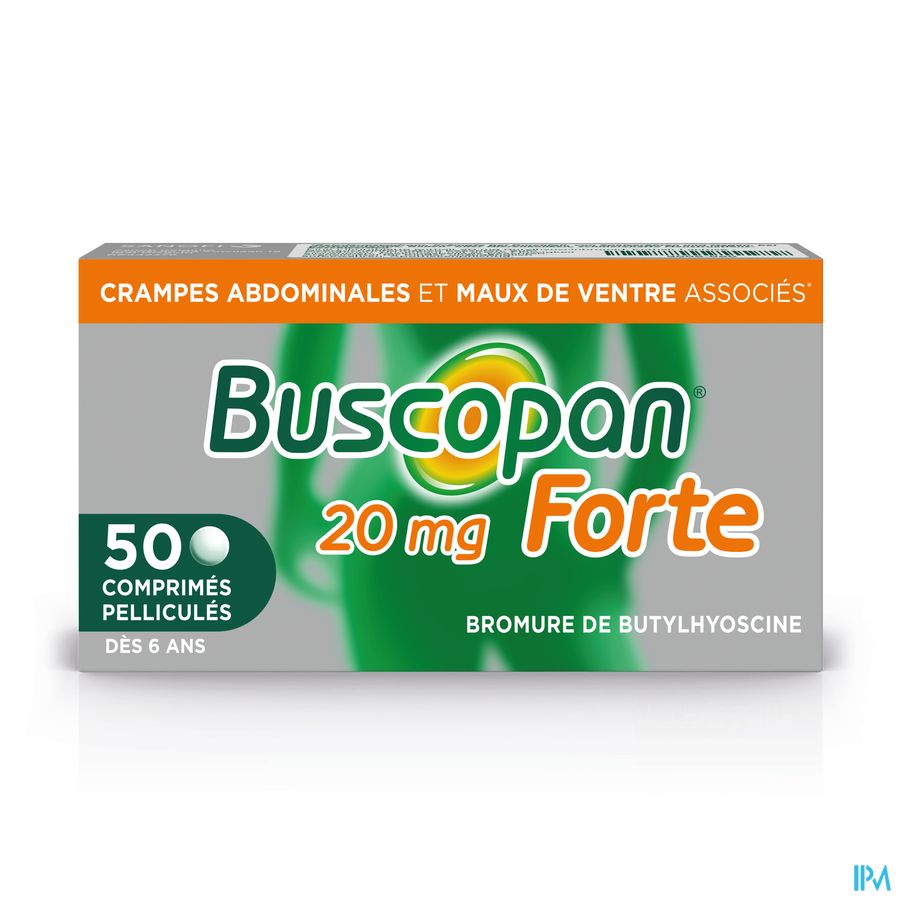 Buscopan Forte 20mg Comp 50 - Crampes et Maux de ventre