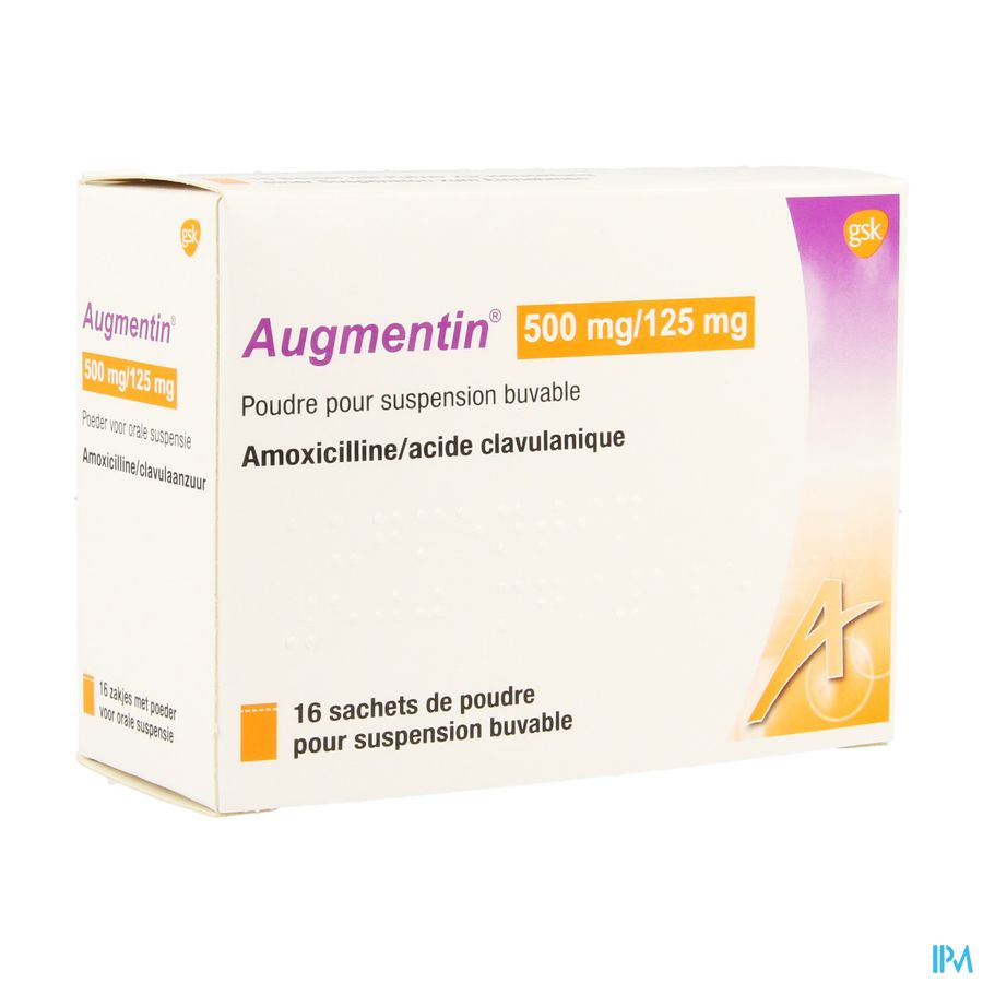 Augmentin Sach 16 X 500mg/125mg