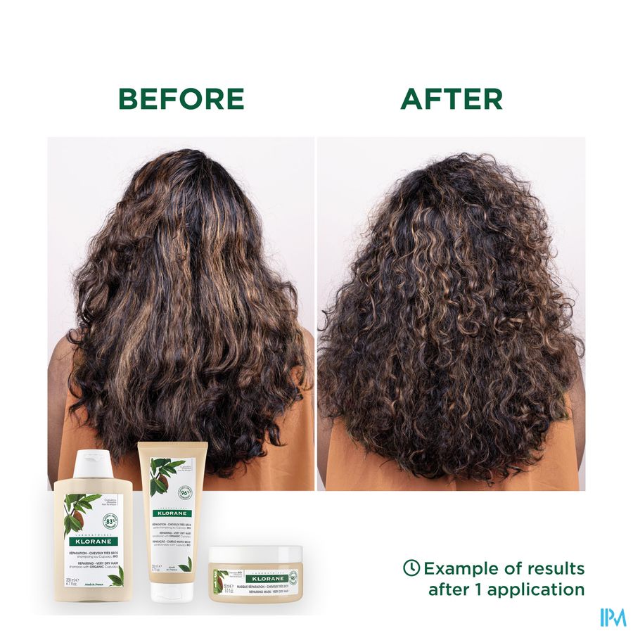 Klorane - Shampoing Réparation au Cupuaçu BIO - Cheveux très secs