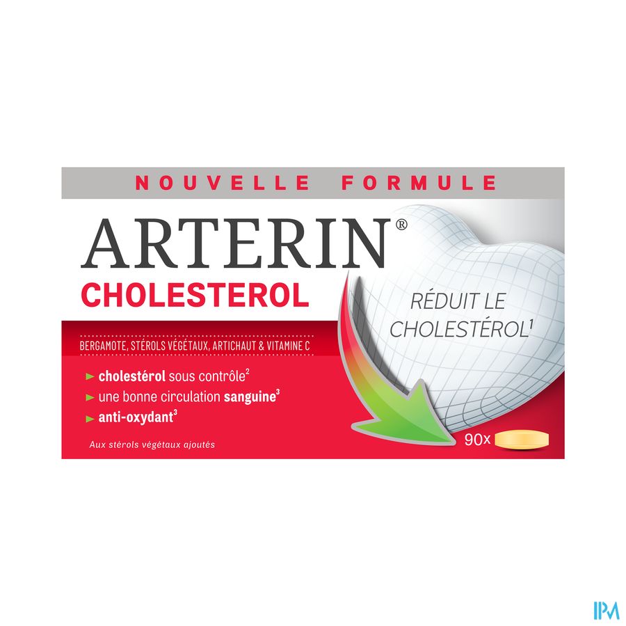 Arterin® Cholestérol 90 Comprimés - Reduit le cholestérol