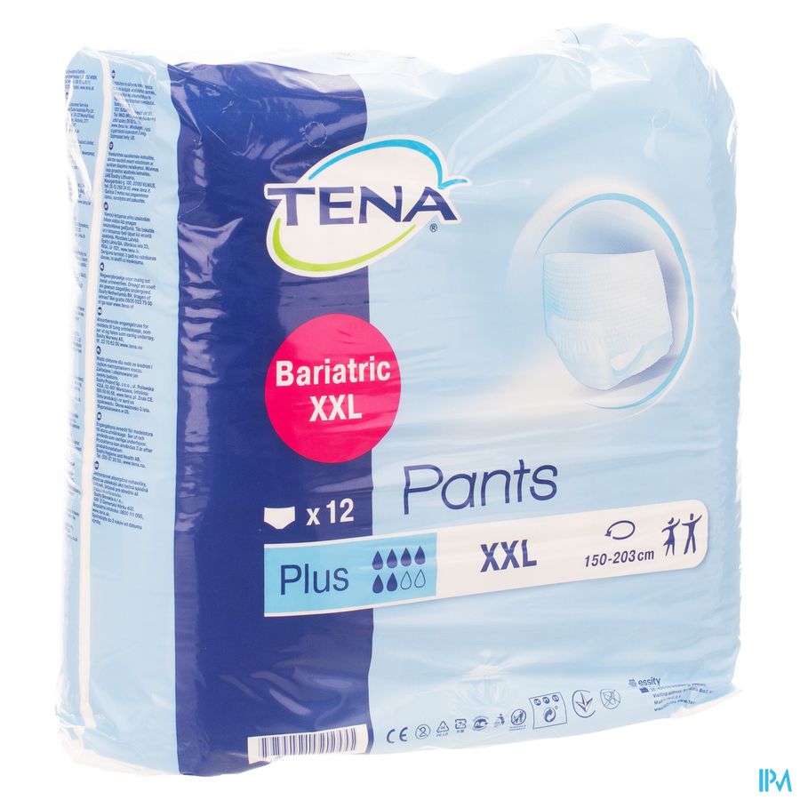 Tena Pants Bariatric Plus Xxl 12