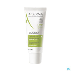 A-DERMA - BIOLOGY CRÈME LÉGÈRE DERMATOLOGIQUE HYDRATANTE - Crème visage hydratante légère - BIOLOGY